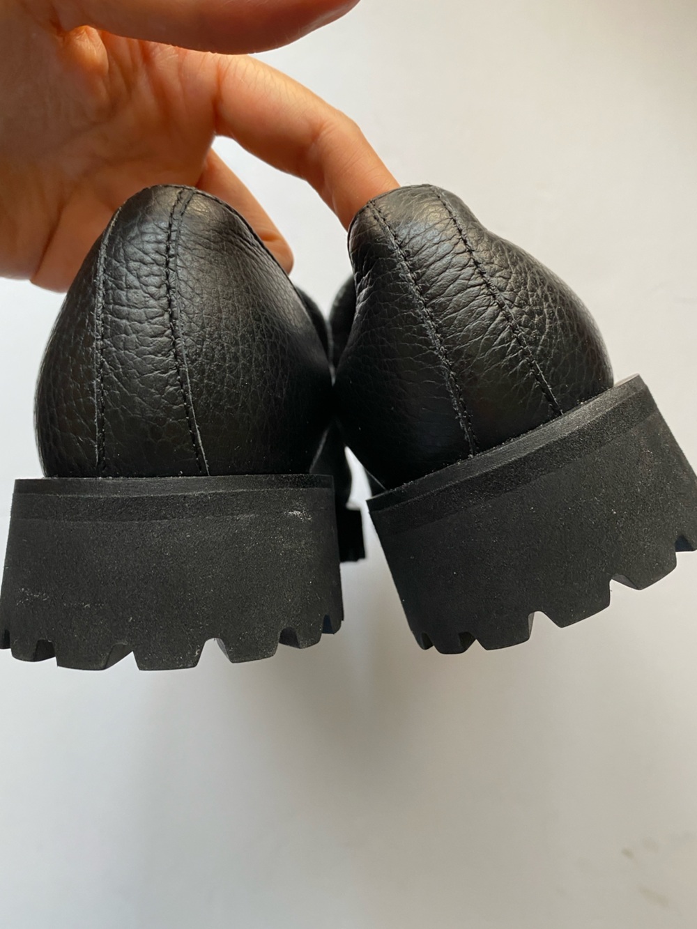 NWOB Japan made Kanematsu Black Leather Loafers size US6 - Picture 5 of 6